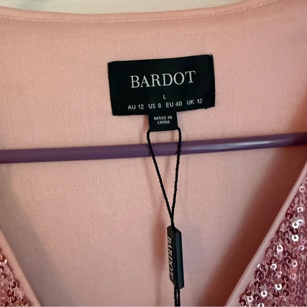Bardot Emelia Sequin Wrap Bodysuit - Picture 3 of 6
